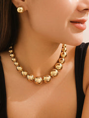 Beaded Solid Color Dainty Necklace Accessories + Earrings Accessories
