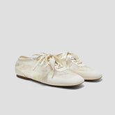Healing Garden|Square-Toe Lace-Up Sneakerinas (Cristina)