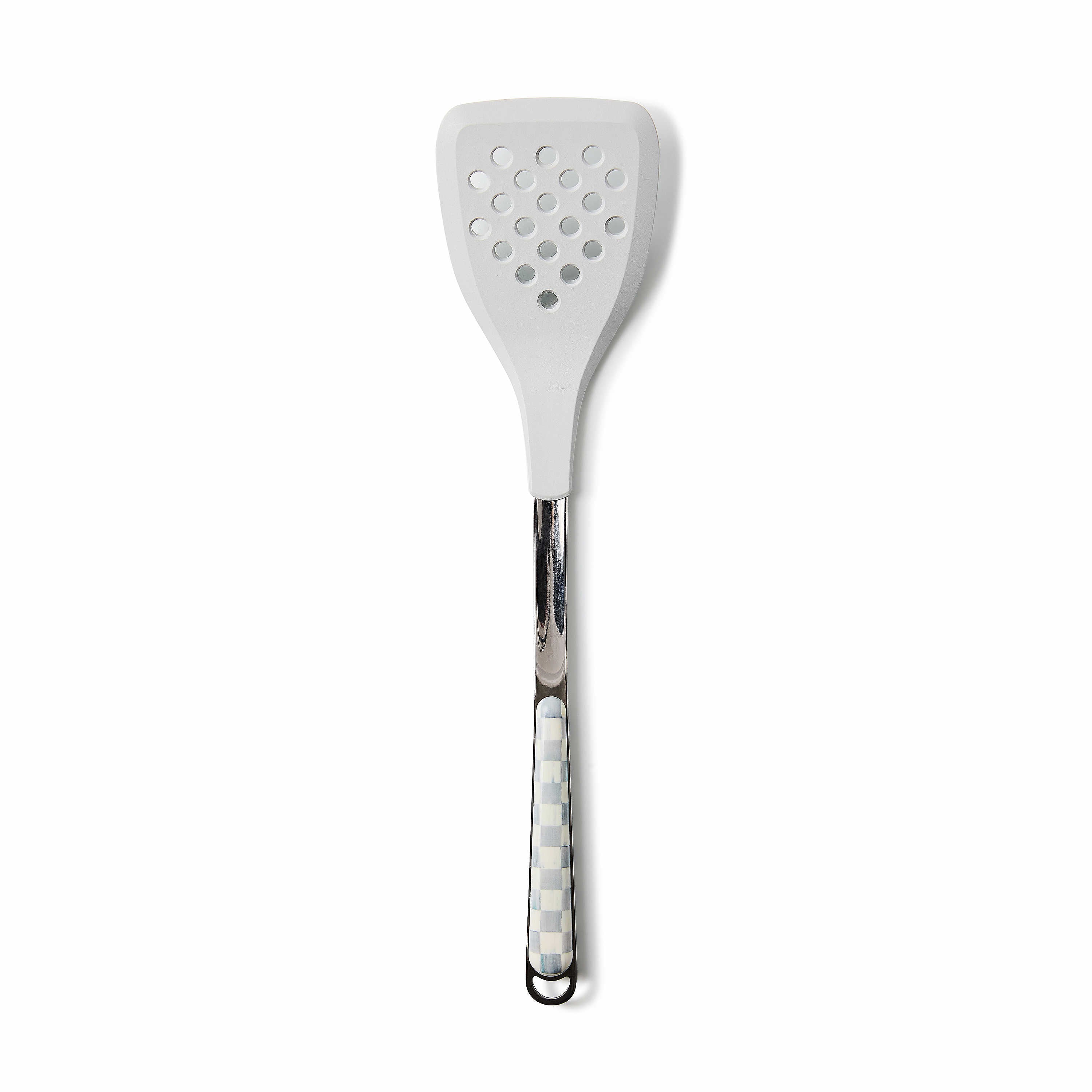 MacKenzie Childs: Sterling Check Slotted Spatula - B Social Boutique