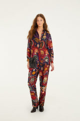 Multicolor Artsy Surreal Land Pants