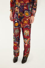 Multicolor Artsy Surreal Land Pants