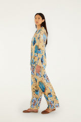 Sand Mystical Wide-Leg Pants