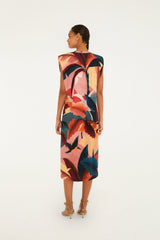 Multicolor Atlantic Rainforest T-Shirt Midi Dress