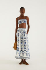 Off-White Flowers Arch Maxi Skirt