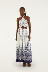 Off-White Fishes Flow Maxi Skirt
