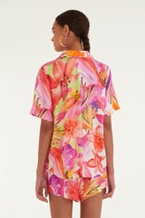 Multicolor Artsy Flora Shirt