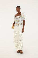 Off-White Tropical Porcelain Blouse