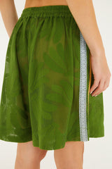 Green Brasil Samba Lace Shorts