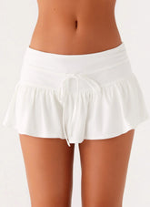 Landon Mini Skort - White