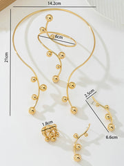 Irregularity Line Rhine Stones Accessories Sets
