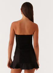 Delmi Bustier Mini Dress - Black