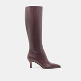 Aldy Wide Calf Boots Mulberry Leather