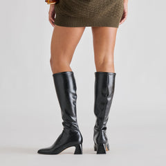 Alivia Boots Black Leather