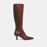 Auggie Narrow Calf Boots Chocolate Leather