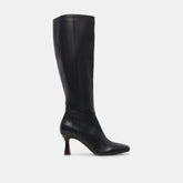 Gyra Extra Wide Calf Boots Black Leather