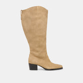 Virona H2O Extra Wide Calf Boots Dk Taupe Suede