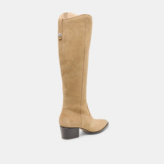 Virona H2O Extra Wide Calf Boots Dk Taupe Suede
