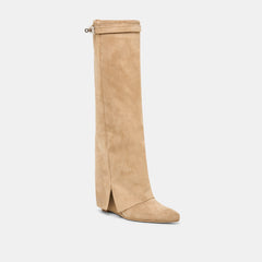 Aggy Boots Sand Suede