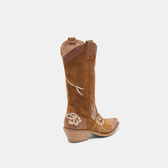 Brando Boots Tan Suede
