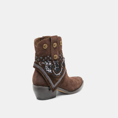 Mekala Boots Dk Brown Suede