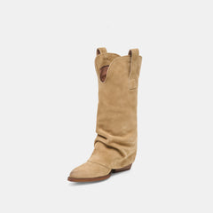 Rogue Boots Camel Suede