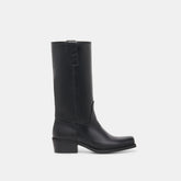 Romie Boots Black Leather
