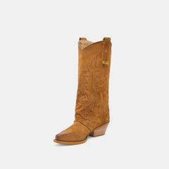 Sammy Boots Chestnut Suede