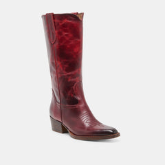 Vigla Boots Garnet Leather