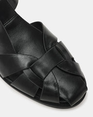 Fisk Black Leather