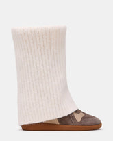 Mavis Knit Taupe Suede