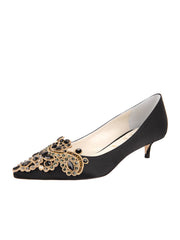Brinsley Pointed Toe Kitten Heel