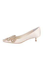 Brinsley Pointed Toe Kitten Heel