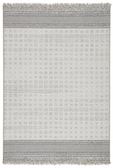 Jaipur Living Marion Indoor/ Outdoor Bordered Gray/ Light Gray Area Rug