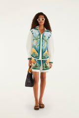 Multicolor Rio Mosaic Collared Buttoned Shirt