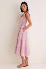 Red Ticking Stripe Ellie Nap Dress