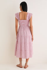 Red Ticking Stripe Ellie Nap Dress
