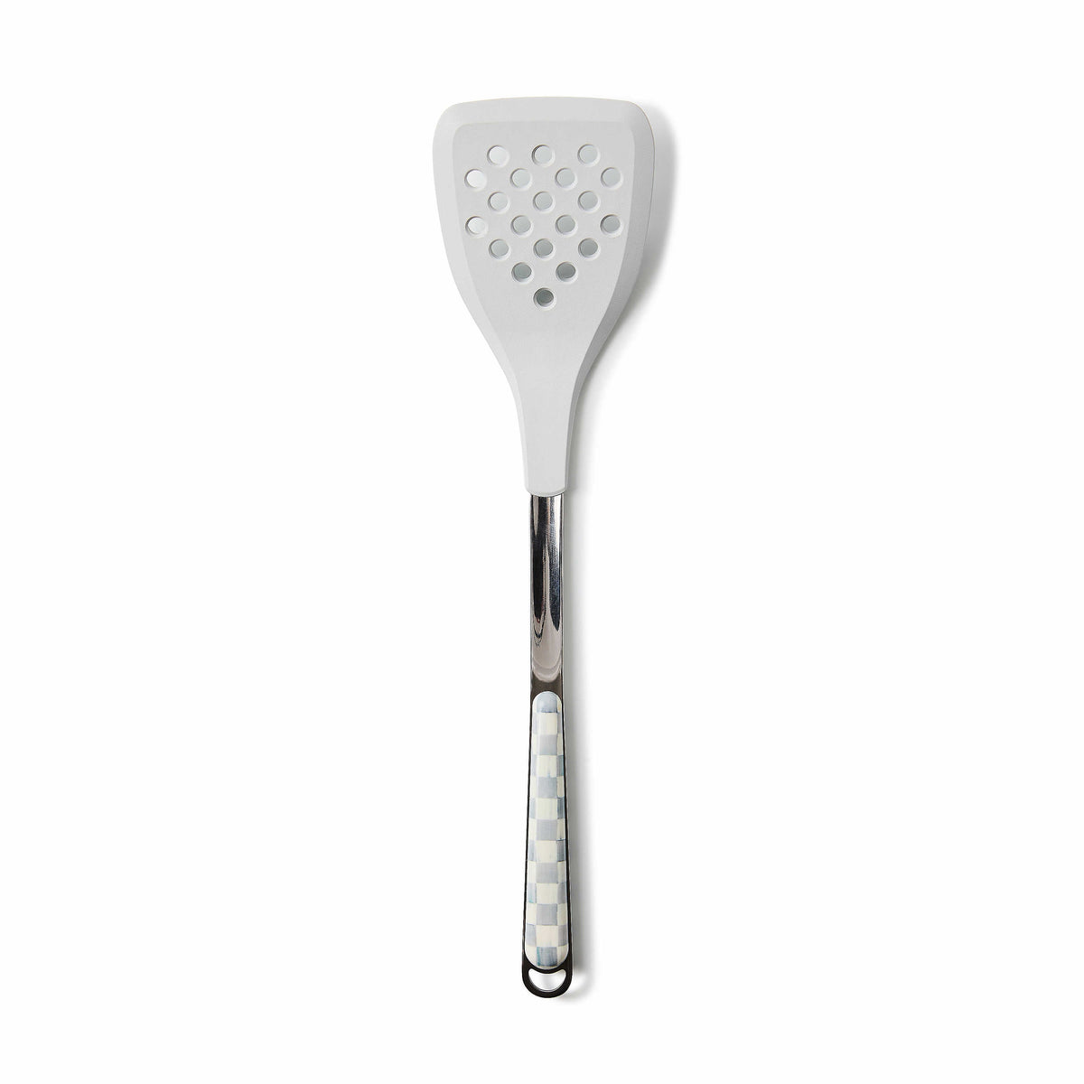 MacKenzie Childs: Sterling Check Slotted Spatula - B Social Boutique