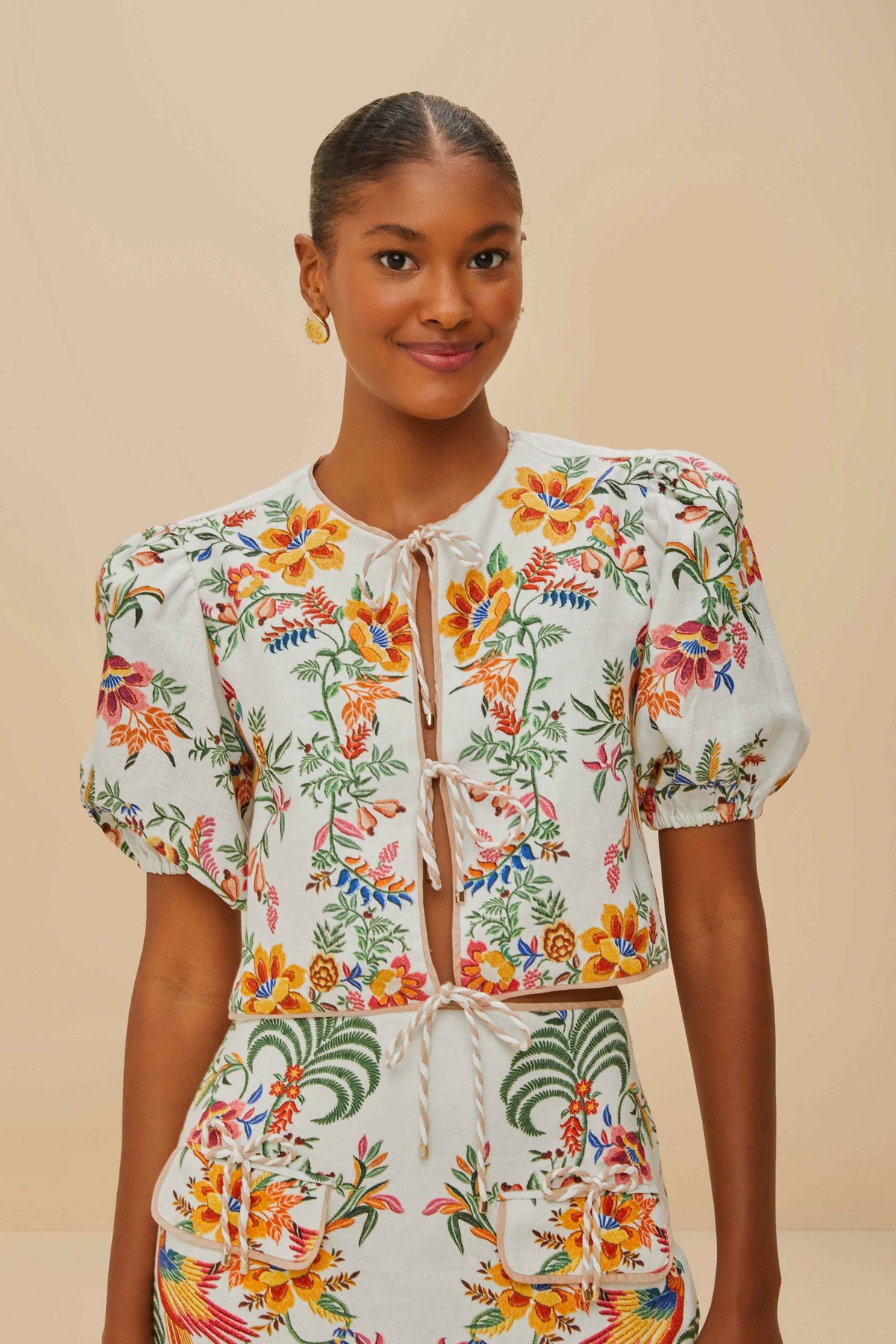 Off-White Delicate Forest Scarves Blouse