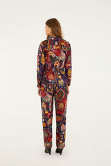 Multicolor Artsy Surreal Land  Pants