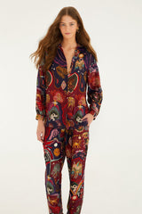 Multicolor Artsy Surreal Land  Pants