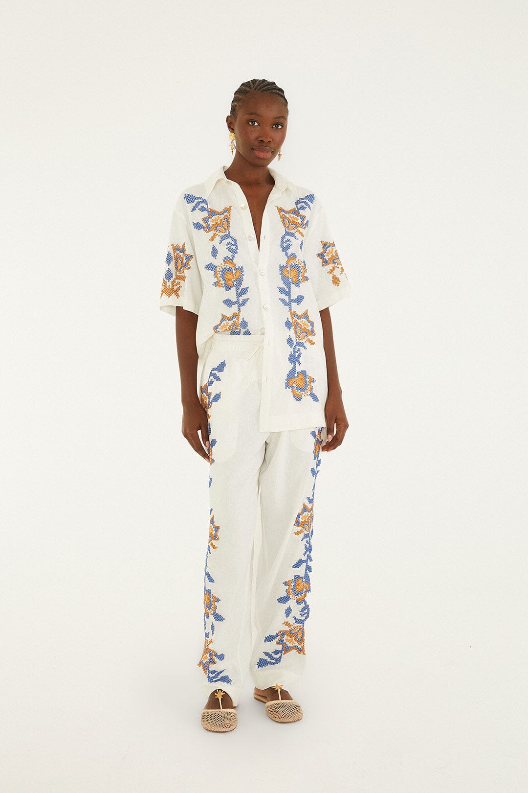 Mica Embroidered Pants