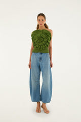 Barrel Denim Pants