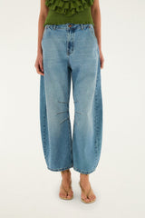 Barrel Denim Pants