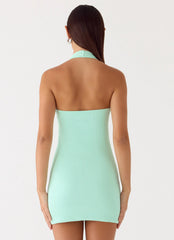 Vedetta Mini Dress - Aqua