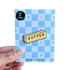 Butter Enamel Pin