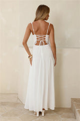 Salted Glow Maxi Dress White