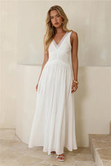 Salted Glow Maxi Dress White