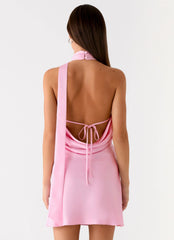 Keena Scarf Mini Dress - Pink