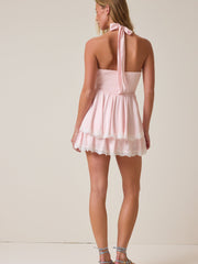 Kennedie Satin Lace Romper