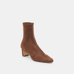 Anika Wide Boots Dk Brown Stella Suede
